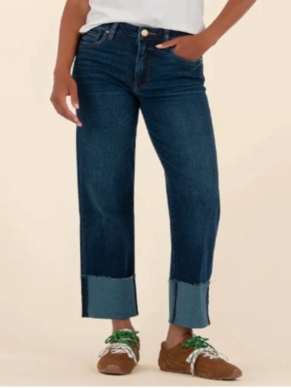 Kut from the Kloth Fay Cuffed Fab Ab Jeans, Size 18, NwoT